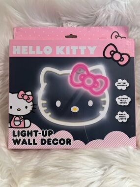 Hello Kitty Light Up Wall Decor Pink & White Lights Battery Powered NIB 2024 NEW